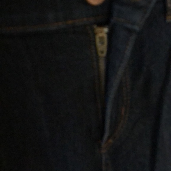 Loft Dark Wash Modern Straight Jeans - Picture 4 of 8